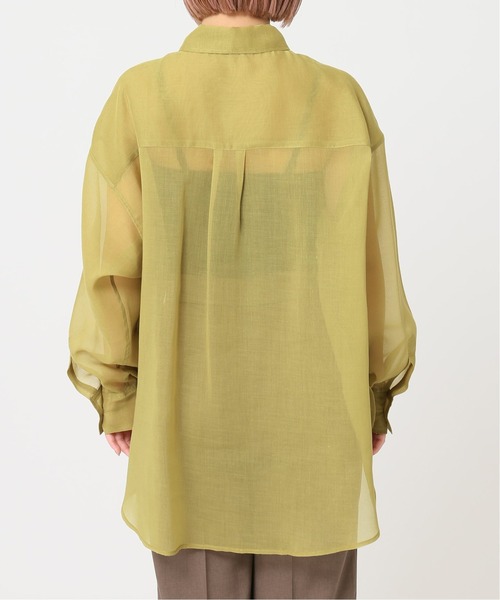 JOINT WORKS（ジョイントワークス）の「J-ソフトオーガンジーシャツ（シャツ/ブラウス・レディース・アイボリー/カーキ/ネイビー/ピンク・FREE）」の14枚目の写真