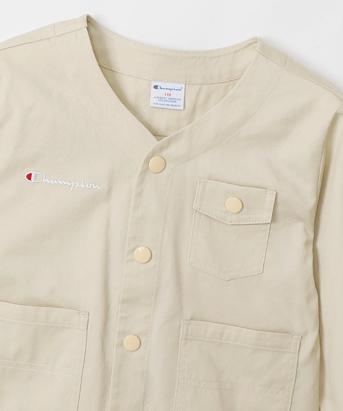 Champion（チャンピオン）の「【Champion/チャンピオン】キッズ キャンパス ジャケット（その他アウター・キッズ・ブラック/ベージュ/カーキ/ネイビー・140/120/100/130/110）」の10枚目の写真