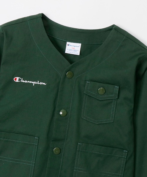 Champion（チャンピオン）の「【Champion/チャンピオン】キッズ キャンパス ジャケット（その他アウター・キッズ・ブラック/ベージュ/カーキ/ネイビー・140/120/100/130/110）」の21枚目の写真