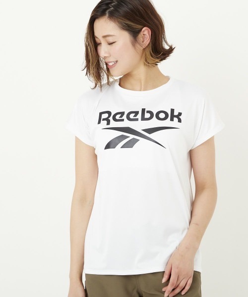 Reebok(リーボック)の「【Reebok / リーボック】レディース半袖UVTシャツ(Tシャツ/カットソー・レディース・ホワイト/ブラック/ネイビー/グレー・SMALL/MEDIUM/LARGE/X-LARGE)」の2枚目の写真