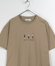 make a ray!（メイク ア レイ！）の「Three Street Style Icon/ストリートスタイル アイコン 刺繍 半袖Tシャツ（Tシャツ/カットソー・メンズ）」