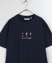 make a ray! | Three Street Style Icon/ストリートスタイル アイコン 刺繍 USAコットン/ 半袖Tシャツ(Tシャツ/カットソー)