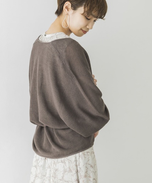 URBAN RESEARCH(アーバンリサーチ)の「麻混カシュクールカーディガン(カーディガン/ボレロ・レディース・ブラウン系その他/ライトグレー/オフホワイト・FREE)」の18枚目の写真