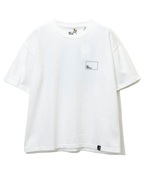 go slow caravan(ゴースローキャラバン)の「USA/C gscコンセプトカラー スクエアLOGOバックプリントゆったりTEE W(Tシャツ/カットソー・レディース・グリーン/ブラック系その他/ナチュラル/ブルー系その他/パープル系その他/サックスブルー系・FREE)」の15枚目の写真
