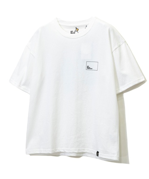 go slow caravan(ゴースローキャラバン)の「USA/C gscコンセプトカラー スクエアLOGOバックプリントゆったりTEE W(Tシャツ/カットソー・レディース・グリーン/ブラック系その他/ナチュラル/ブルー系その他/パープル系その他/サックスブルー系・FREE)」の11枚目の写真