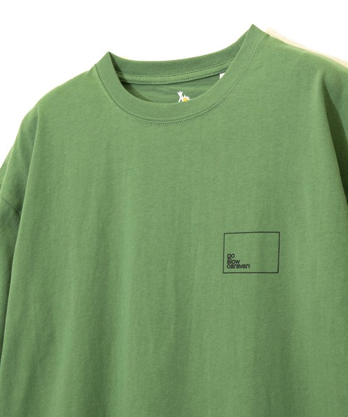 go slow caravan(ゴースローキャラバン)の「USA/C gscコンセプトカラー スクエアLOGOバックプリントゆったりTEE W(Tシャツ/カットソー・レディース・グリーン/ブラック系その他/ナチュラル/ブルー系その他/パープル系その他/サックスブルー系・FREE)」の20枚目の写真