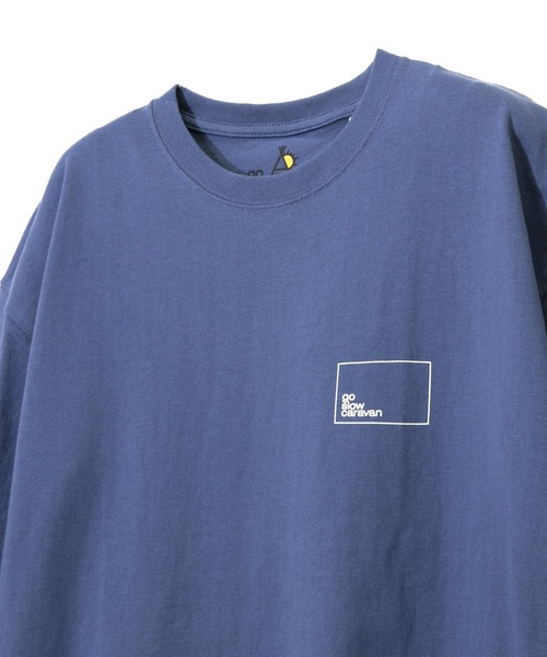 go slow caravan(ゴースローキャラバン)の「USA/C gscコンセプトカラー スクエアLOGOバックプリントゆったりTEE W(Tシャツ/カットソー・レディース・グリーン/ブラック系その他/ナチュラル/ブルー系その他/パープル系その他/サックスブルー系・FREE)」の21枚目の写真
