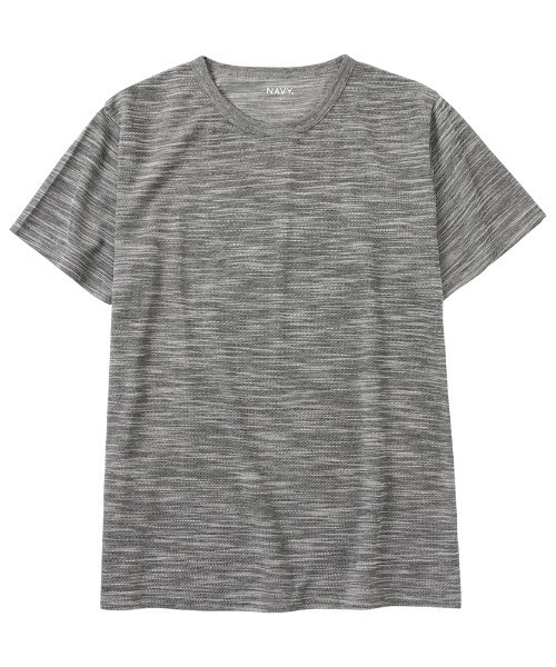 NAVY(ネイビー)の「NAVY 倍速DRY速乾半袖Tシャツ(Tシャツ/カットソー・メンズ・ネイビー/ブラック/グレー/ピンク/グリーン/サックスブルー・XL/XXL/S/M/L)」の7枚目の写真