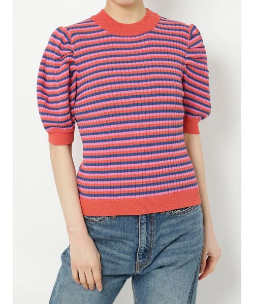 jouetie（ジュエティ）の「パワーショルダーハイネックニット（ニット/セーター・レディース・ブラック/パープル/その他1/ブルー/その他2・MEDIUM）」の6枚目の写真