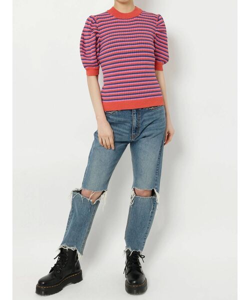 jouetie（ジュエティ）の「パワーショルダーハイネックニット（ニット/セーター・レディース・ブラック/パープル/その他1/ブルー/その他2・MEDIUM）」の15枚目の写真