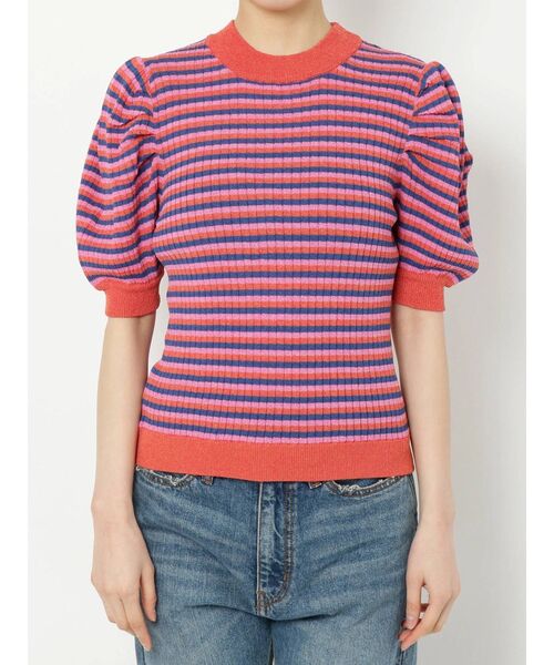 jouetie（ジュエティ）の「パワーショルダーハイネックニット（ニット/セーター・レディース・ブラック/パープル/その他1/ブルー/その他2・MEDIUM）」の14枚目の写真