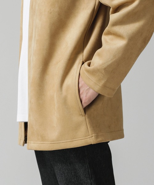 NANO universe（ナノユニバース）の「ネオスウェード着流しカットカーディガン（カーディガン/ボレロ・メンズ・ブラック/ベージュ/ネイビー・L/M）」の15枚目の写真