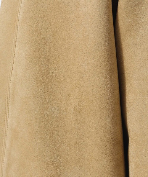 NANO universe（ナノユニバース）の「ネオスウェード着流しカットカーディガン（カーディガン/ボレロ・メンズ・ブラック/ベージュ/ネイビー・L/M）」の4枚目の写真