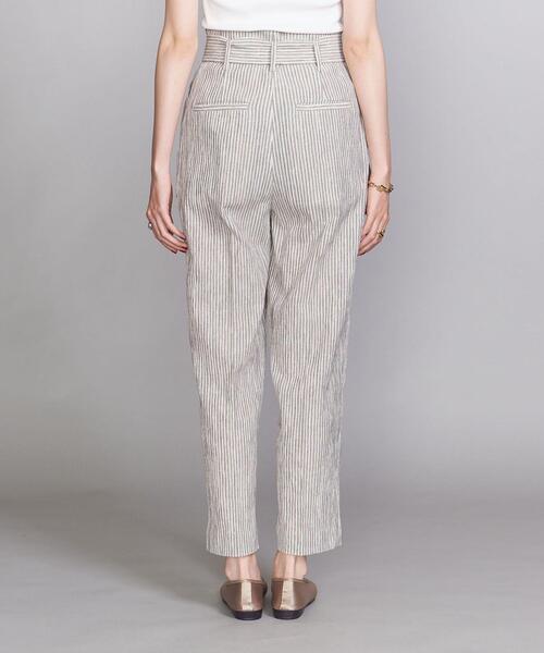 BEAUTY&YOUTH UNITED ARROWS（ビューティーアンドユースユナイテッドアローズ）の「BY ストライプタックベルトテーパードパンツ（その他パンツ・レディース・ブラック/オレンジ/ナチュラル・SMALL/MEDIUM/LARGE）」の9枚目の写真