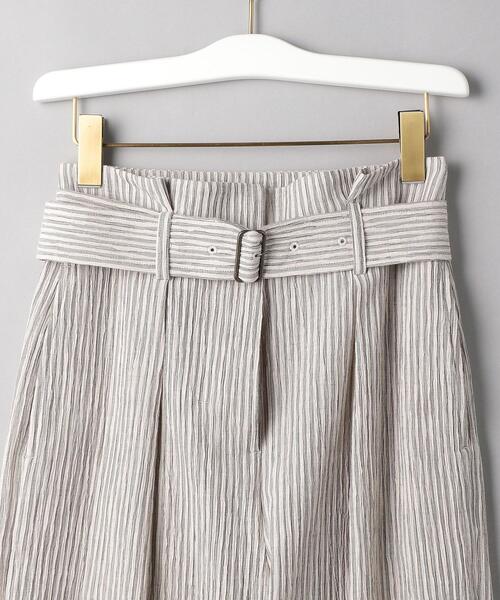 BEAUTY&YOUTH UNITED ARROWS（ビューティーアンドユースユナイテッドアローズ）の「BY ストライプタックベルトテーパードパンツ（その他パンツ・レディース・ブラック/オレンジ/ナチュラル・SMALL/MEDIUM/LARGE）」の10枚目の写真