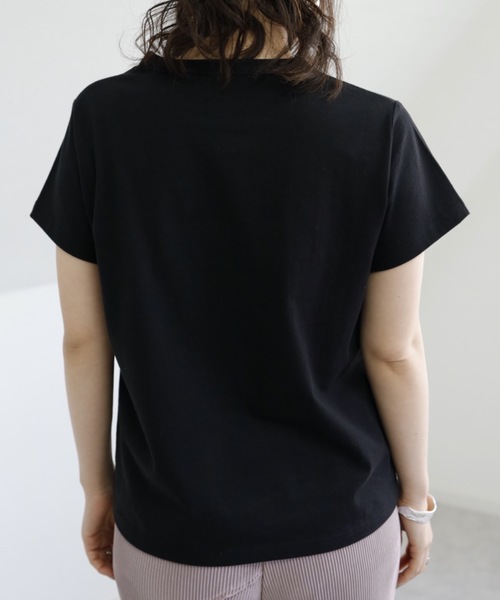 UNFIELD（アンフィールド）の「【UNFIELD unfieldロゴTシャツ】（Tシャツ/カットソー・レディース・ホワイト/ブラック・FREE）」の14枚目の写真