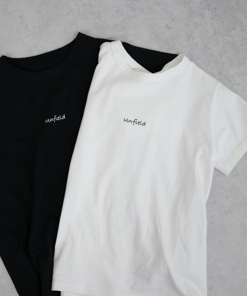UNFIELD（アンフィールド）の「【UNFIELD unfieldロゴTシャツ】（Tシャツ/カットソー・レディース・ホワイト/ブラック・FREE）」の19枚目の写真