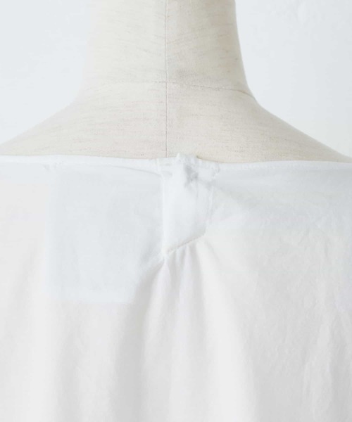 BEARDSLEY（ビアズリー）の「袖下ジャージーシャツTシャツ（シャツ/ブラウス・レディース・ホワイト/ネイビー・FREE）」の8枚目の写真