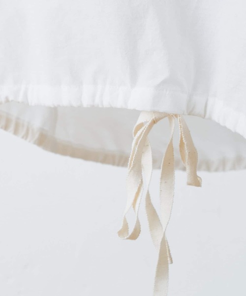 BEARDSLEY（ビアズリー）の「袖下ジャージーシャツTシャツ（シャツ/ブラウス・レディース・ホワイト/ネイビー・FREE）」の6枚目の写真