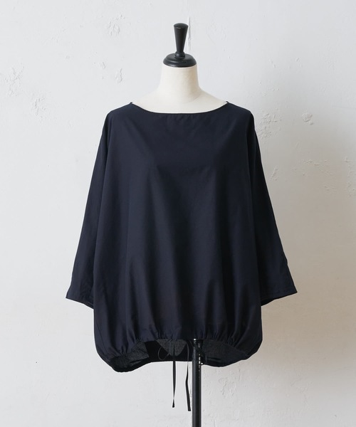 BEARDSLEY（ビアズリー）の「袖下ジャージーシャツTシャツ（シャツ/ブラウス・レディース・ホワイト/ネイビー・FREE）」の20枚目の写真