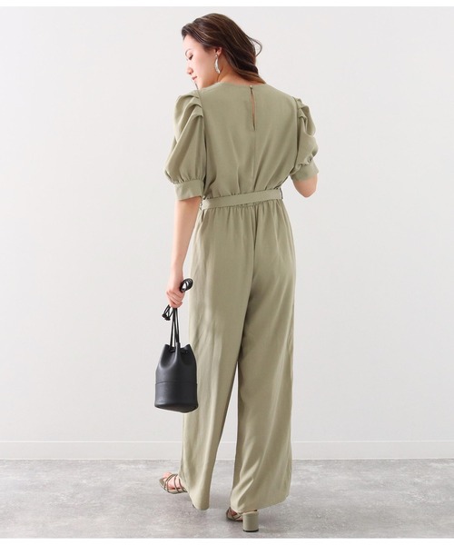 Alluge(アルージュ)の「パワーショルダーオールインワン(つなぎ/オールインワン・レディース・ブラック/オリーブ・FREE)」の7枚目の写真