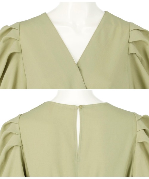 Alluge(アルージュ)の「パワーショルダーオールインワン(つなぎ/オールインワン・レディース・ブラック/オリーブ・FREE)」の12枚目の写真