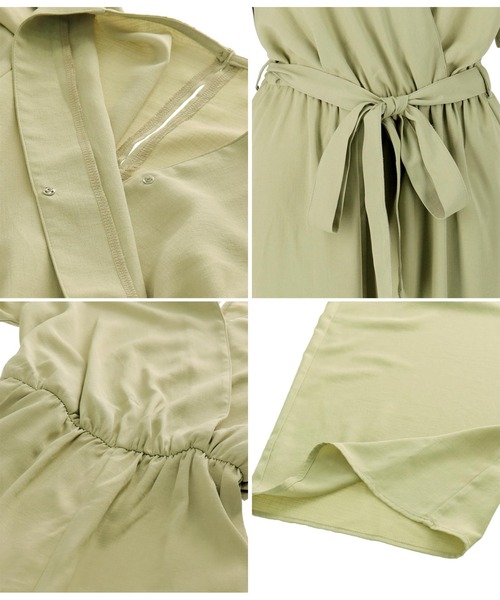 Alluge(アルージュ)の「パワーショルダーオールインワン(つなぎ/オールインワン・レディース・ブラック/オリーブ・FREE)」の13枚目の写真