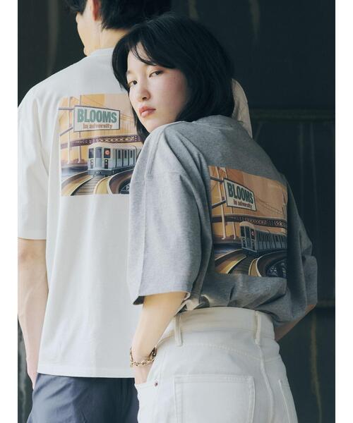 SEVENDAYS=SUNDAY（セブンデイズサンデイ）の「THE PORT LINE TEE　＊（Tシャツ/カットソー・レディース・杢グレー/オフホワイト・L/M/S）」の5枚目の写真