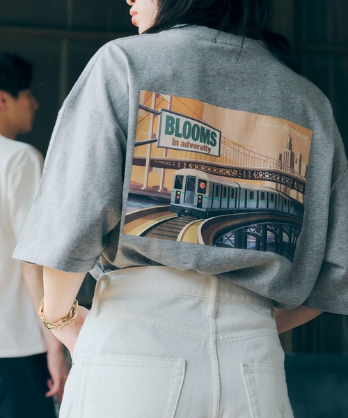 SEVENDAYS=SUNDAY（セブンデイズサンデイ）の「THE PORT LINE TEE　＊（Tシャツ/カットソー・レディース・杢グレー/オフホワイト・L/M/S）」の2枚目の写真