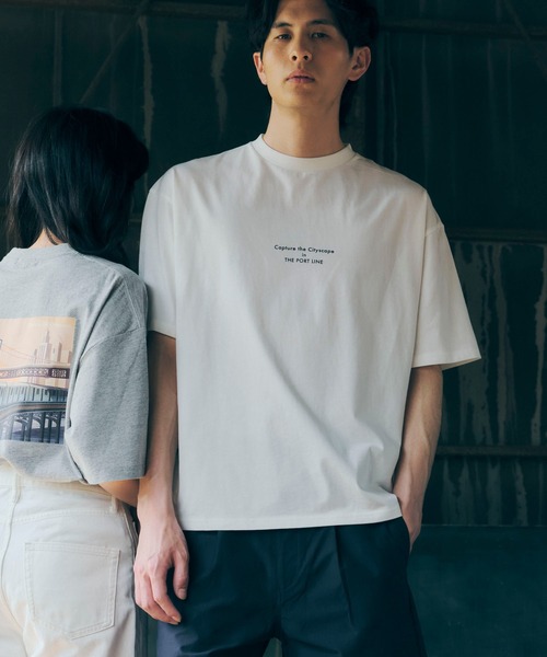 SEVENDAYS=SUNDAY（セブンデイズサンデイ）の「THE PORT LINE TEE　＊（Tシャツ/カットソー・レディース・杢グレー/オフホワイト・L/M/S）」の16枚目の写真