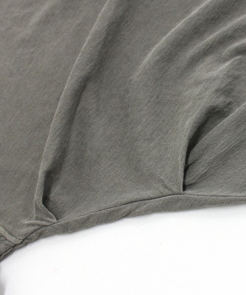 Audition（オーディション）の「M1630 ツイストネックバックタックT（Tシャツ/カットソー・レディース・ホワイト/オリーブドラブ/チャコールグレー・MEDIUM）」の9枚目の写真