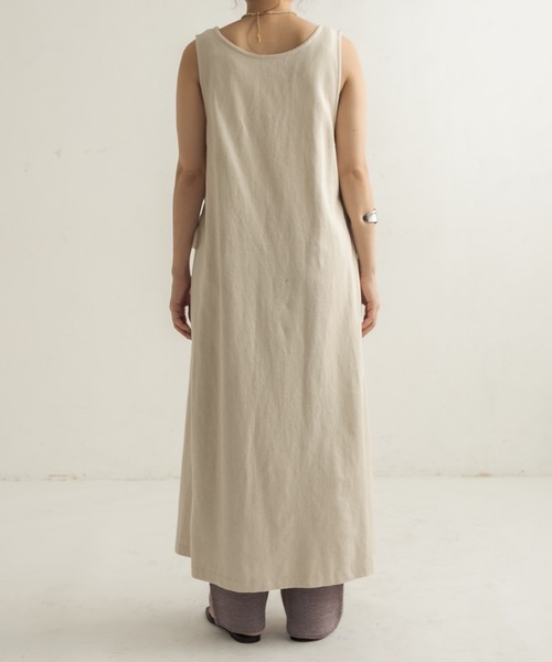 CAPRICIEUX LE'MAGE(カプリシューレマージュ)の「ラミーコットンマルチ2WAYワンピース(ワンピース・レディース・アイボリー/ダークブラウン・FREE)」の7枚目の写真