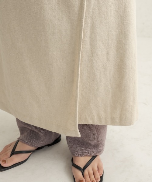 CAPRICIEUX LE'MAGE(カプリシューレマージュ)の「ラミーコットンマルチ2WAYワンピース(ワンピース・レディース・アイボリー/ダークブラウン・FREE)」の13枚目の写真