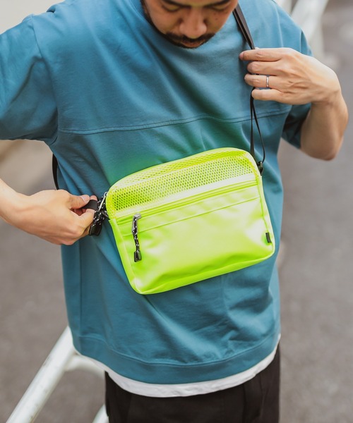 CIAOPANIC TYPY（チャオパニックティピー）の「メッシュサコッシュ（ショルダーバッグ・メンズ・ブラック/ブラウン/ライム/イエロー・ONE SIZE）」の4枚目の写真
