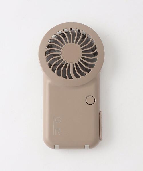 green label relaxing（グリーンレーベルリラクシング）の「GLR オリジナル ポケットファン 扇風機（生活家電・レディース・ベージュ/ダークグレー・FREE）」の2枚目の写真