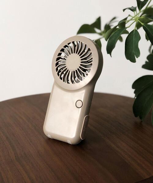 green label relaxing（グリーンレーベルリラクシング）の「GLR オリジナル ポケットファン 扇風機（生活家電・レディース・ベージュ/ダークグレー・FREE）」の4枚目の写真