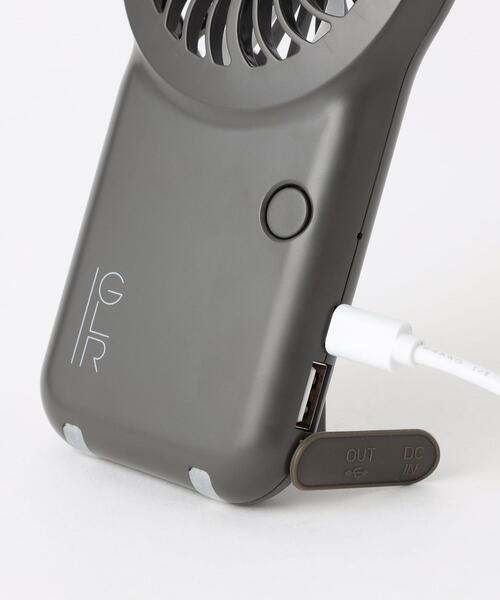 green label relaxing（グリーンレーベルリラクシング）の「GLR オリジナル ポケットファン 扇風機（生活家電・レディース・ベージュ/ダークグレー・FREE）」の10枚目の写真