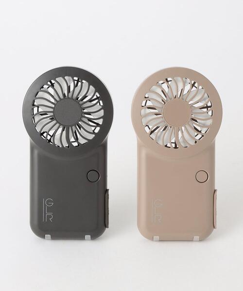 green label relaxing（グリーンレーベルリラクシング）の「GLR オリジナル ポケットファン 扇風機（生活家電・レディース・ベージュ/ダークグレー・FREE）」の13枚目の写真