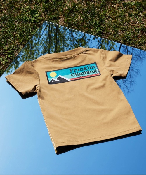 Franklin Climbing(フランクリンクライミング)の「【Franklin Climbing】KID's ロゴTEE(Tシャツ/カットソー・キッズ・ホワイト/ベージュ/オレンジ/ブルー/ブラック・LARGE/SMALL/X-LARGE/XX-LARGE/MEDIUM)」の4枚目の写真