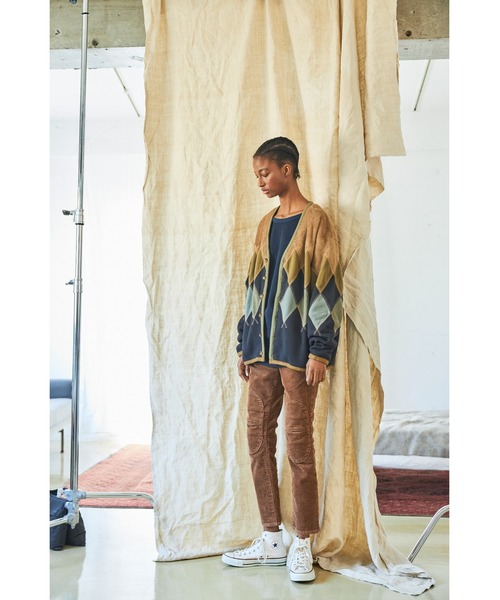 AlexanderLeeChang（アレキサンダーリーチャン）の「AlexanderLeeChang/アレキサンダーリーチャン ARGYLE FLEECE CARDIGAN 21（カーディガン/ボレロ・メンズ・ブラック/ベージュ・2/3）」の20枚目の写真