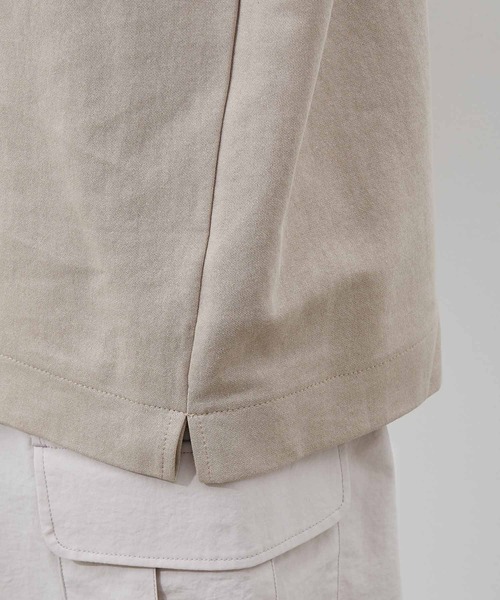 JUNRED(ジュンレッド)の「襟配色TEE(Tシャツ/カットソー・メンズ・ホワイト/ブラック/ベージュ・M/L)」の22枚目の写真