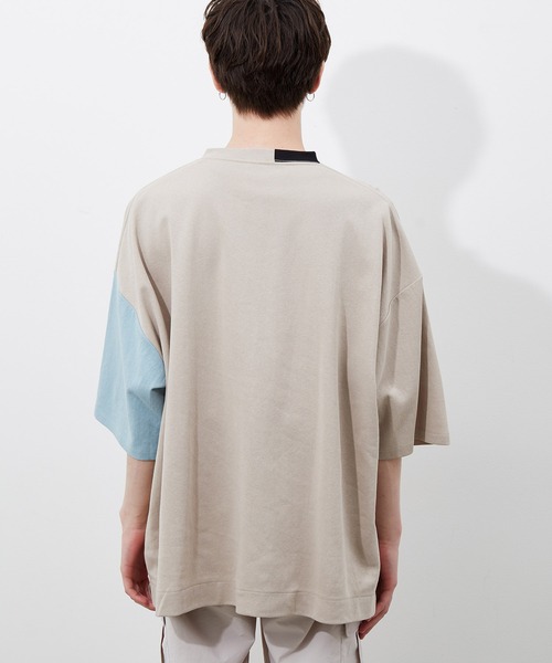 JUNRED(ジュンレッド)の「襟配色TEE(Tシャツ/カットソー・メンズ・ホワイト/ブラック/ベージュ・M/L)」の18枚目の写真