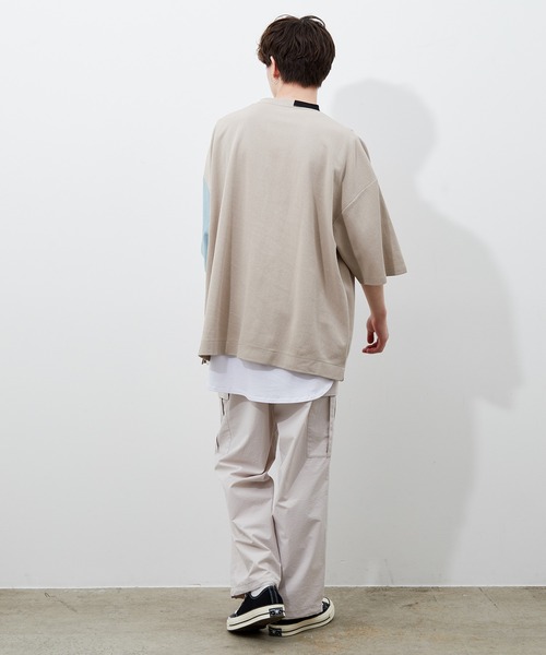 JUNRED(ジュンレッド)の「襟配色TEE(Tシャツ/カットソー・メンズ・ホワイト/ブラック/ベージュ・M/L)」の15枚目の写真