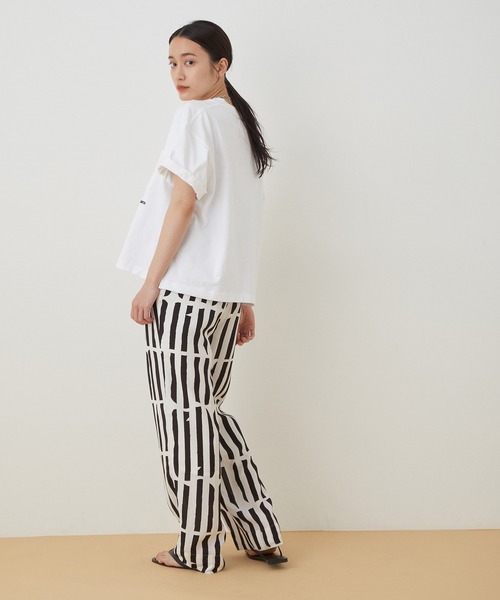 CAMBER（キャンバー）の「【CAMBER×JANE SMITH】ロゴハーフスリーブ（Tシャツ/カットソー・レディース・ホワイト・FREE）」の2枚目の写真