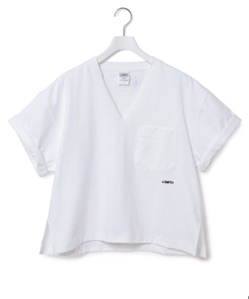 CAMBER（キャンバー）の「【CAMBER×JANE SMITH】ロゴハーフスリーブ（Tシャツ/カットソー・レディース・ホワイト・FREE）」の5枚目の写真