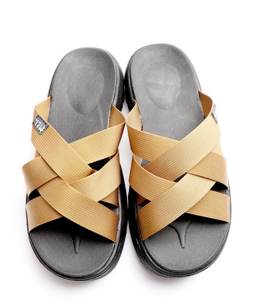 MEI（メイ）の「MEI リサイクルナイロンメッシュサンダル（サンダル・レディース・ライトブラウン/オリーブドラブ・M/L/S）」の6枚目の写真