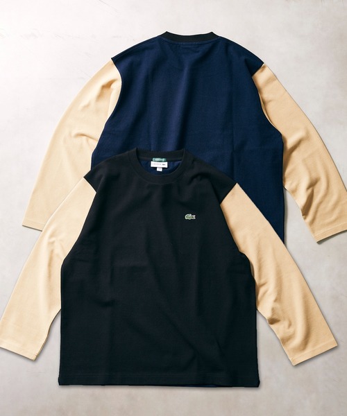 LACOSTE（ラコステ）の「【LACOSTE×relume /ラコステ】別注 ヘビーピケ L/S Tシャツ（Tシャツ/カットソー・メンズ・ブラック/ベージュ/ネイビー/ブラック系その他・4/3/5）」の18枚目の写真