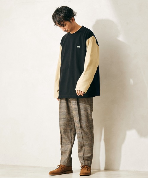 LACOSTE（ラコステ）の「【LACOSTE×relume /ラコステ】別注 ヘビーピケ L/S Tシャツ（Tシャツ/カットソー・メンズ・ブラック/ベージュ/ネイビー/ブラック系その他・4/3/5）」の14枚目の写真