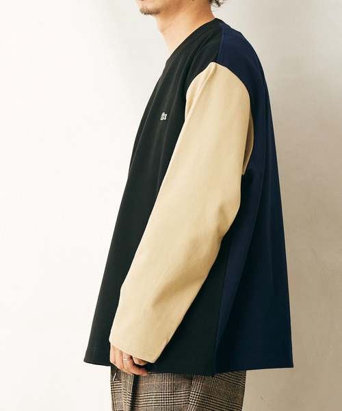 LACOSTE（ラコステ）の「【LACOSTE×relume /ラコステ】別注 ヘビーピケ L/S Tシャツ（Tシャツ/カットソー・メンズ・ブラック/ベージュ/ネイビー/ブラック系その他・4/3/5）」の16枚目の写真