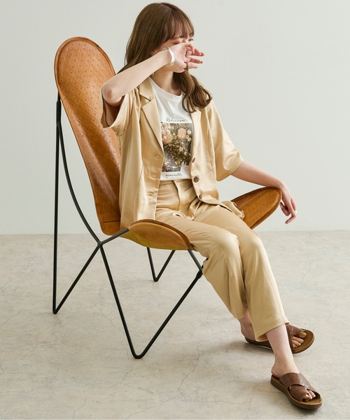 Ambre Neige(アンブルネージュ)の「アソートプリントフラワーTシャツ/【WEB/EC限定商品】(Tシャツ/カットソー・レディース・ホワイト系1/ホワイト系2/ベージュ系その他/ベージュ・FREE)」の5枚目の写真